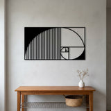 Golden Ratio Spiral metal wall art – image 7