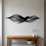 Bird in Flight Lines metal wall art – image 7