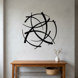 Abstract Crossing Arcs metal wall art – image 7