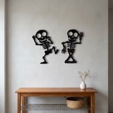 Dancing Skeletons metal wall art – image 7