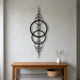 Geometric Circles Totem metal wall art – image 7
