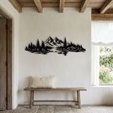 Mountain Lake and Pine Forest metal wall art – image 7