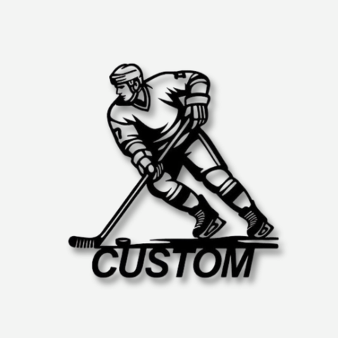 Custom Hockey Metal Wall Art