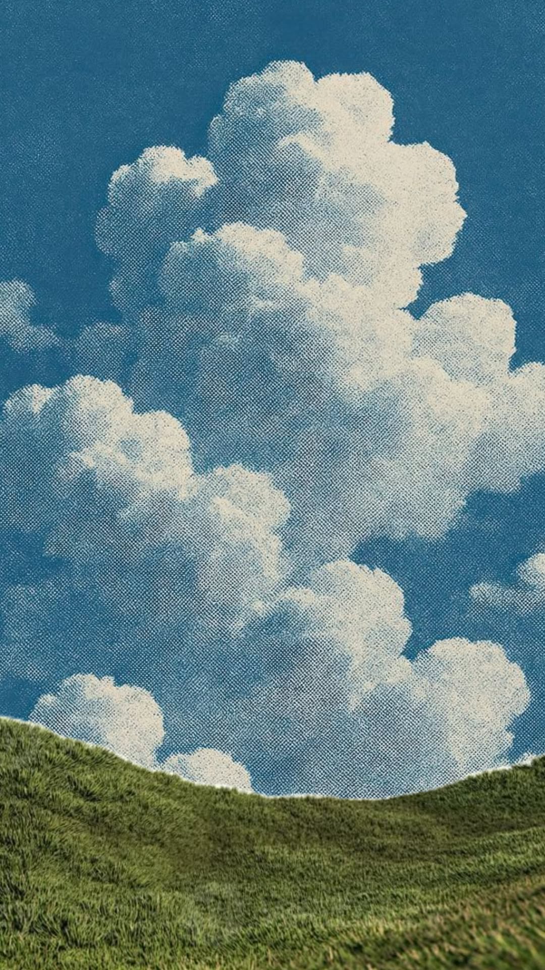 Heritage Cloudy Sky Landscape Wall Print