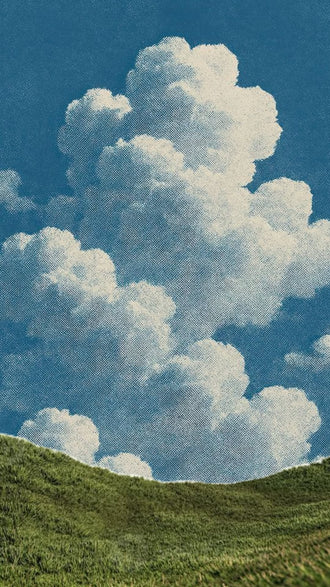 Heritage Cloudy Sky Landscape Wall Print