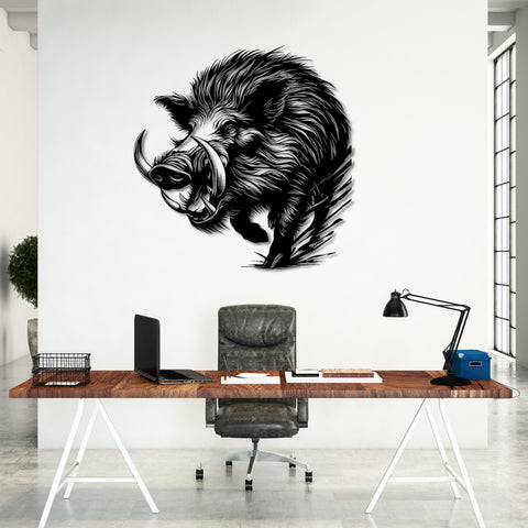 Wild Boar Metal Wall Art