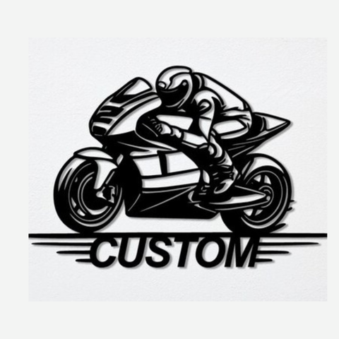 Custom Moto Metal Wall Art