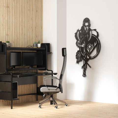 Valkyrie Viking Metal Wall Art Decor