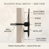 Geometric Deer Head metal wall art – image 8