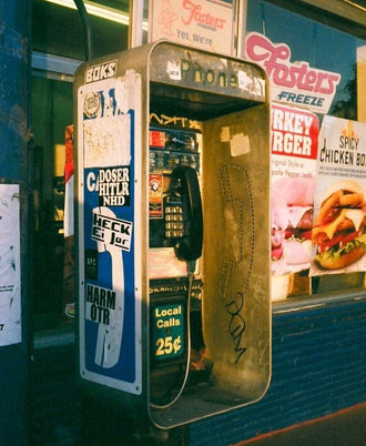 Retro Phone Booth Wall Poster – Retro 'Phone' Fosters Freeze Print