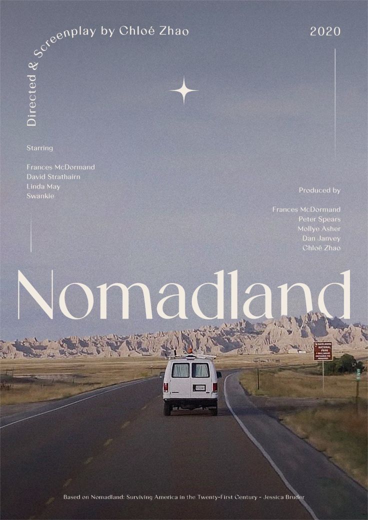 Nomadland Movie Print Cinematic Wall Print