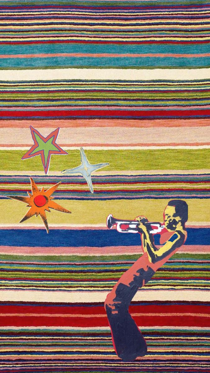 Jazz Musician Pop Art Canvas – Afrocentric Jazz Painting Wall Décor for Music Lovers