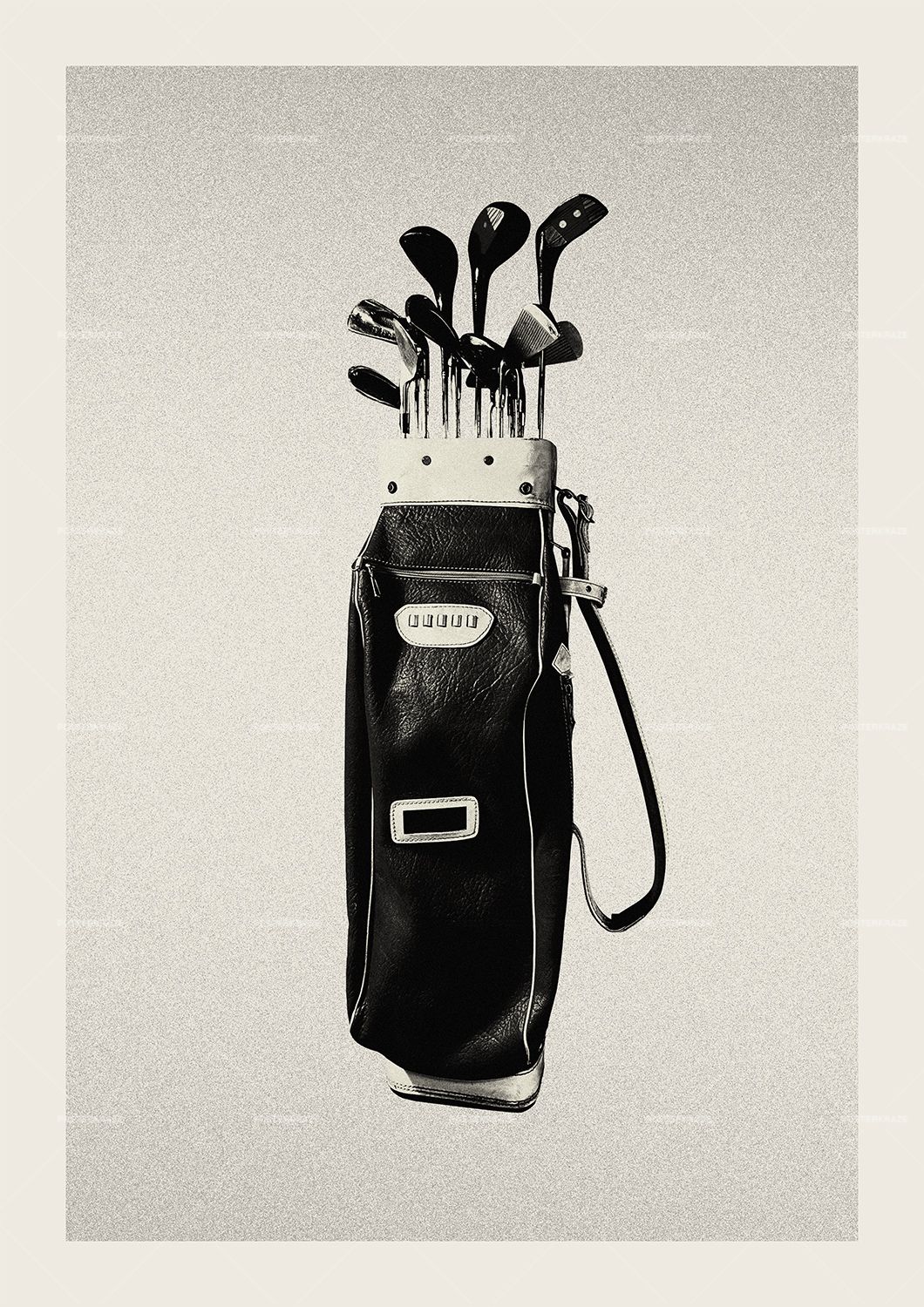 JUUUU Nostalgic Golf Bag Wall Print Décor Poster Print