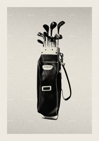 JUUUU Nostalgic Golf Bag Wall Print Décor Poster Print