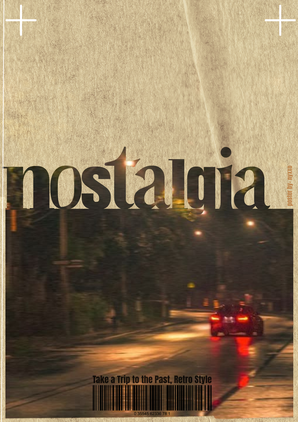 Nostalgia Retro Style Wall Décor Print