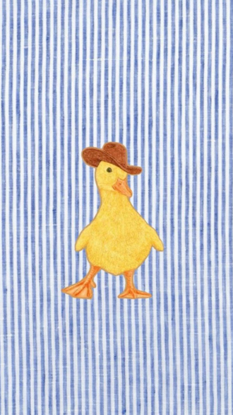 Funny Duck Cowboy Hat Wall Print – Quirky Farmhouse Duck Canvas Decor