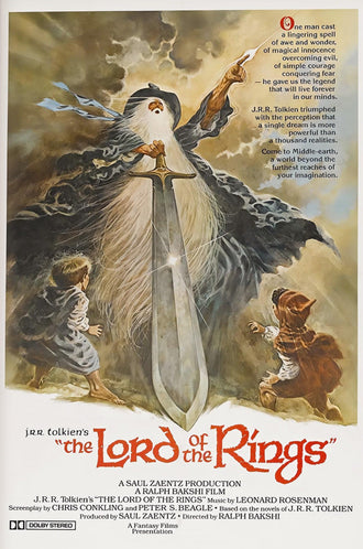 J.R.R. Tolkien's The Lord of the Rings Retro Wall Poster Wall Décor