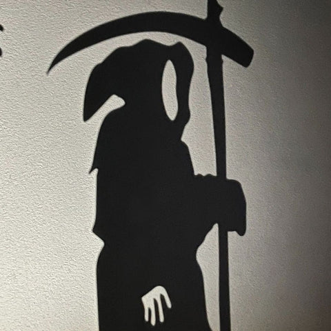 Grim Reaper Metal Yard Art, Halloween Decor