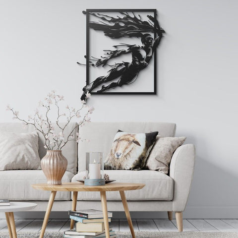 Swimmer Metal Wall Art