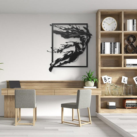 Swimmer Metal Wall Art