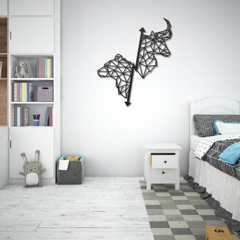 Crypto Bull and Bear Metal Wall Art