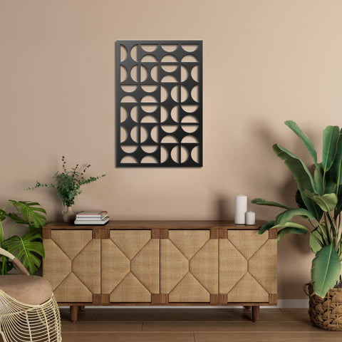 Bauhaus Mid Century Modern Metal Wall Art