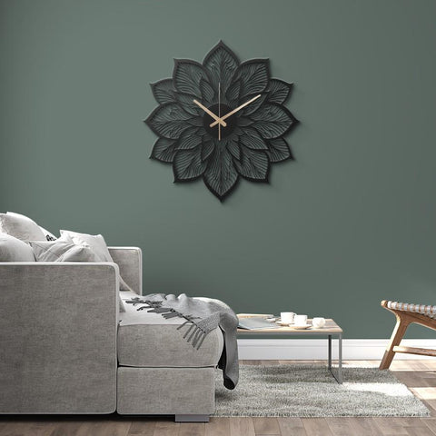 Cool Sunflower Metal Wall Clock for Farmhouse