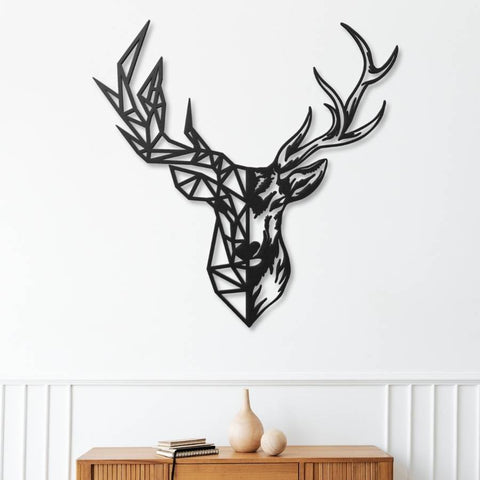 Deer Head Metal Wall Art