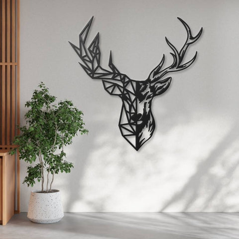 Deer Head Metal Wall Art