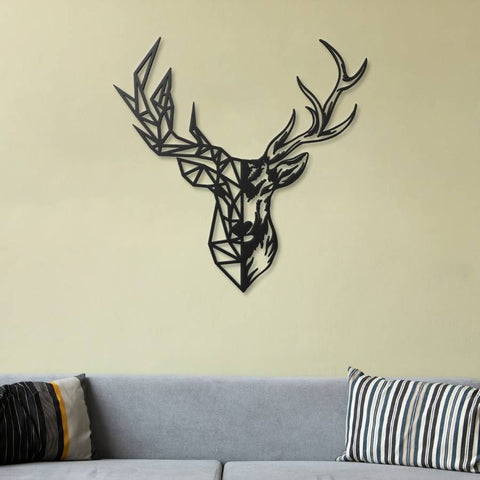 Deer Head Metal Wall Art