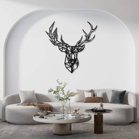 Deer Head Metal Wall Art