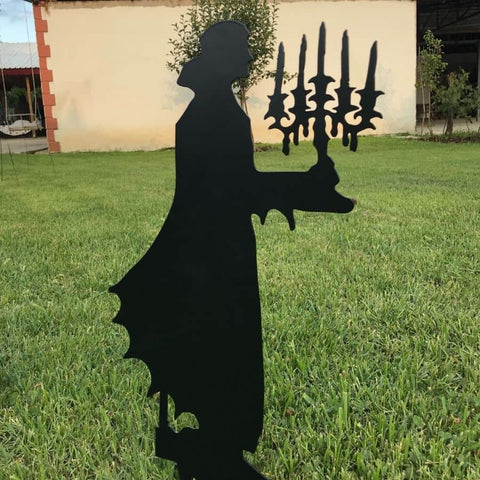 Vampire Metal Yard Art, Halloween Decor