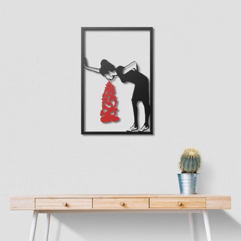 Banksy Lovesick Metal Wall Art