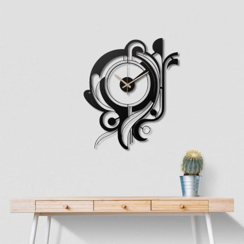 Art Deco Inspired Metal Wall Clock
