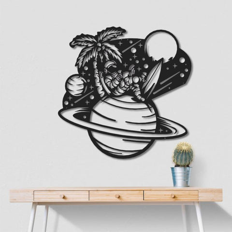 Astronaut Metal Wall Art