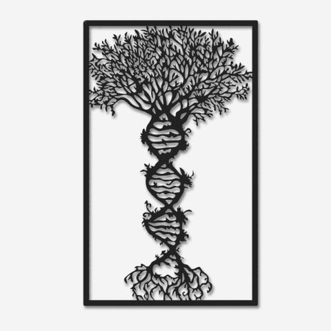 DNA Tree of Life Metal Wall Art