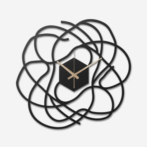 Big Minimalist Metal Wall Clock for Living Room