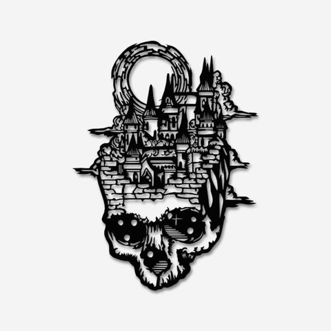 Fantasy City Gothic Metal Wall Art