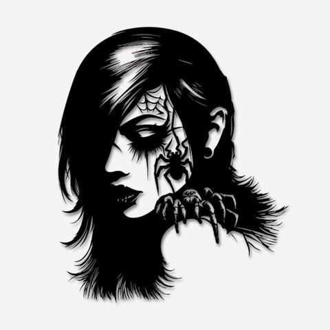 Gothic Beauty Metal Wall Art