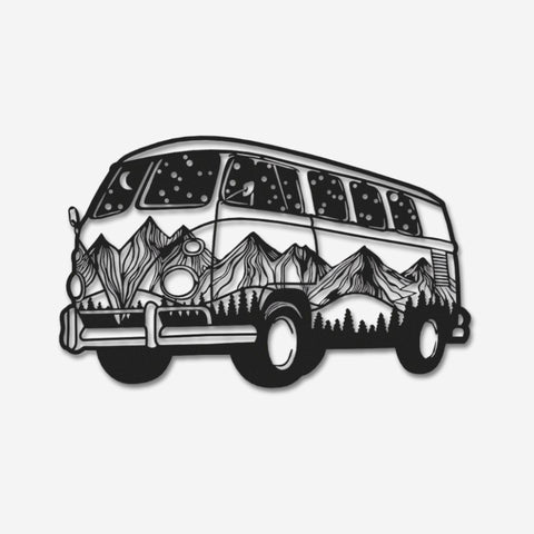Roadtrip Van Metal Wall Art