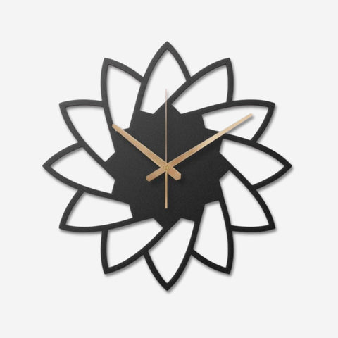 Lotus Flower Metal Wall Clock
