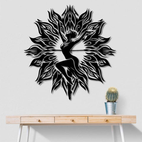 Lotus Dancer Metal Wall Art