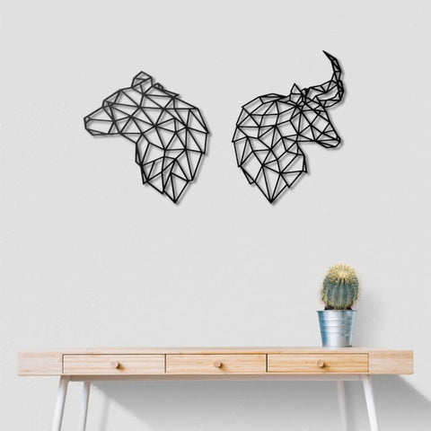 Stock Market Bull and Bear Metal Wall Art