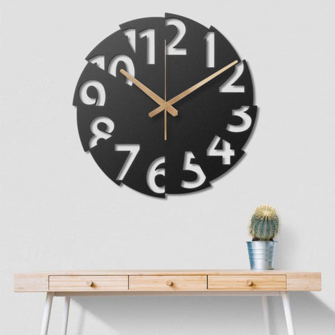 Modern Oversized Metal Wall Clock