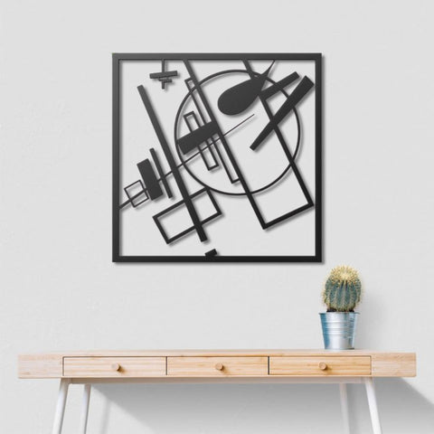 Malevich Mid Century Modern Metal Wall Art Decor