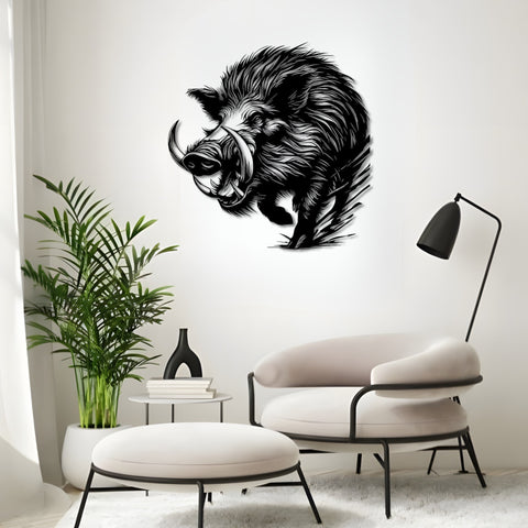 Wild Boar Metal Wall Art