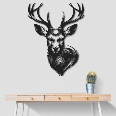 Majestic Deer Metal Wall Art