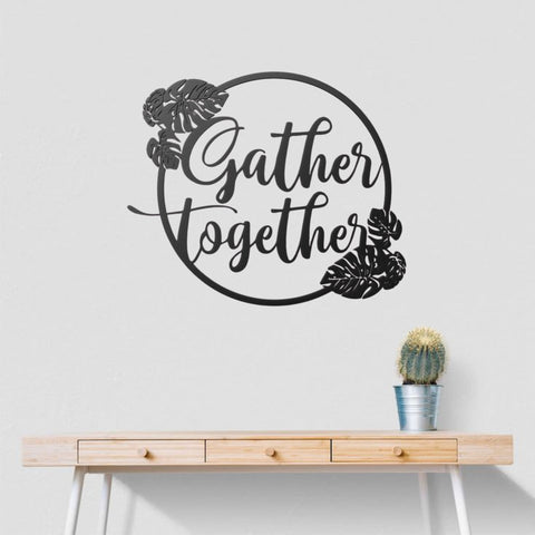 Gather Together Metal Wall Art Decor