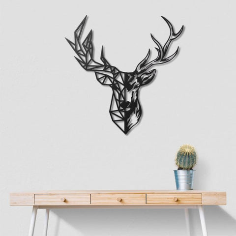 Deer Head Metal Wall Art