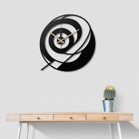 Modern Spiral Metal Wall Clock
